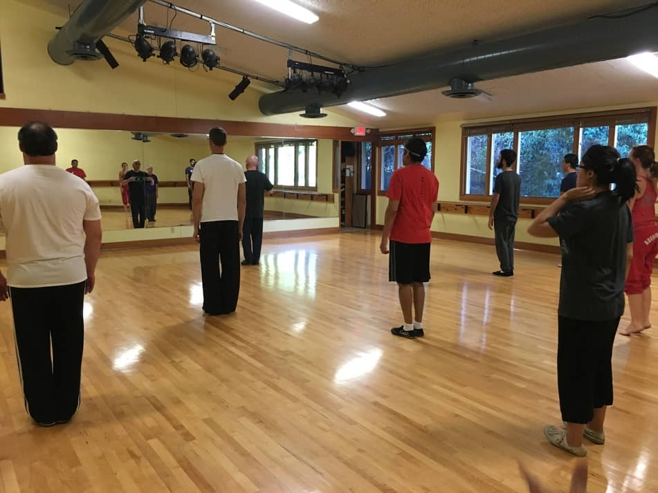 tai chi  opening movement before meditating
