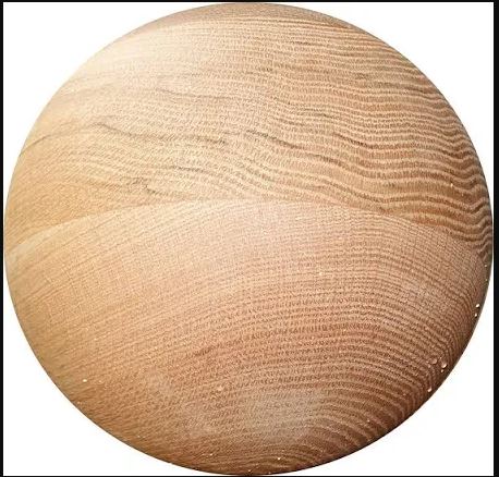 a wooden tai chi ball