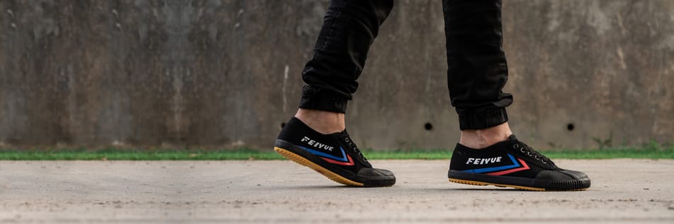 black feiyue shoes are the most popular for tai chi
