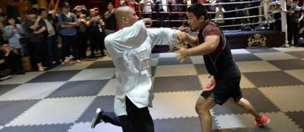 mma fighter against tai chi